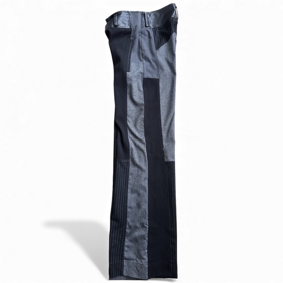 LeGatte Made in Italy Patchwork Mixed-Fabric Pants – IT 42 / US 6 - Picture 8 of 13